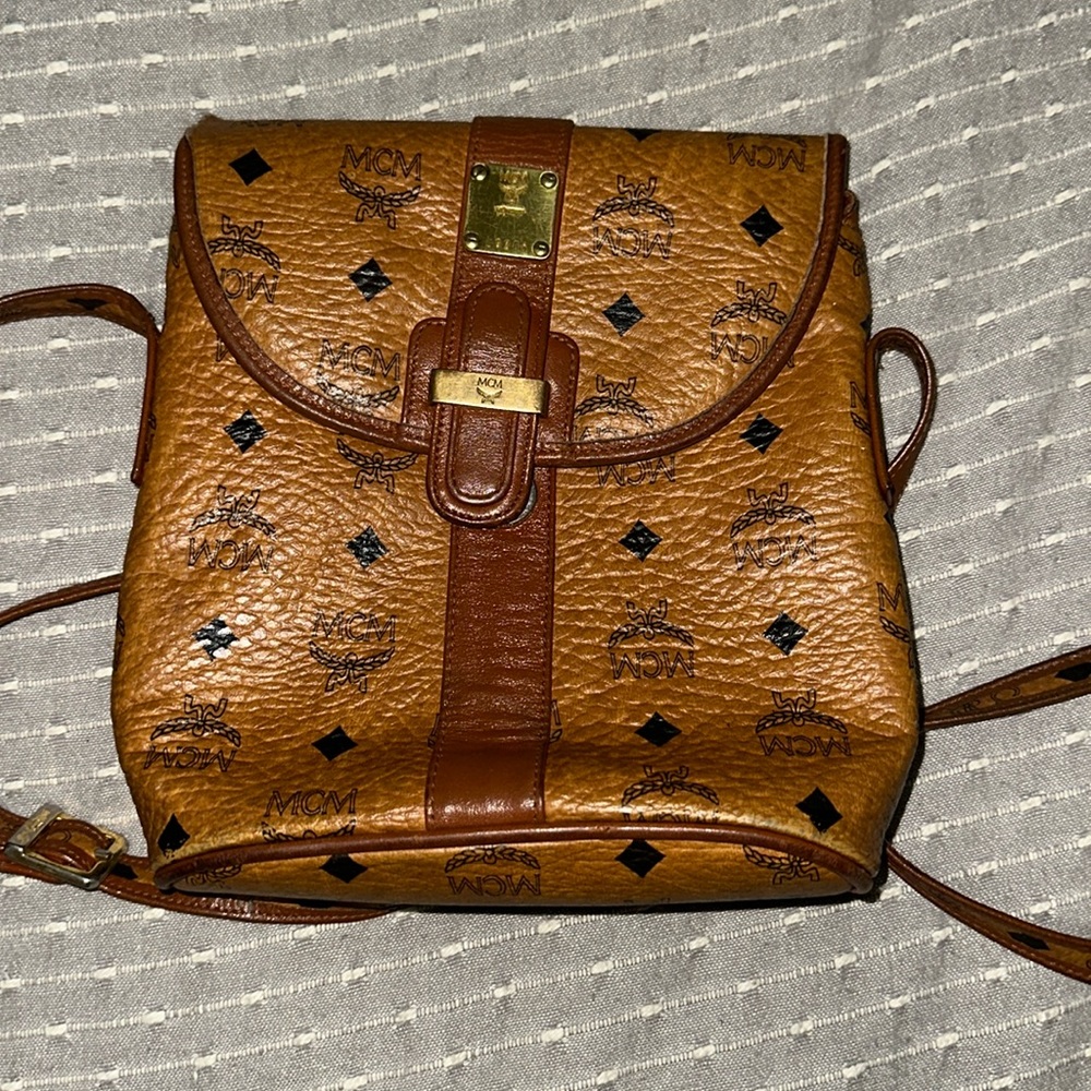 MCM Cognac Crossbody
